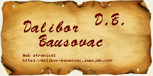 Dalibor Bausovac vizit kartica
